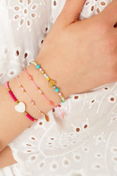 Pulsera corazón azul - colección #summergirls Multicolor Acero inoxidable h5 Imagen2